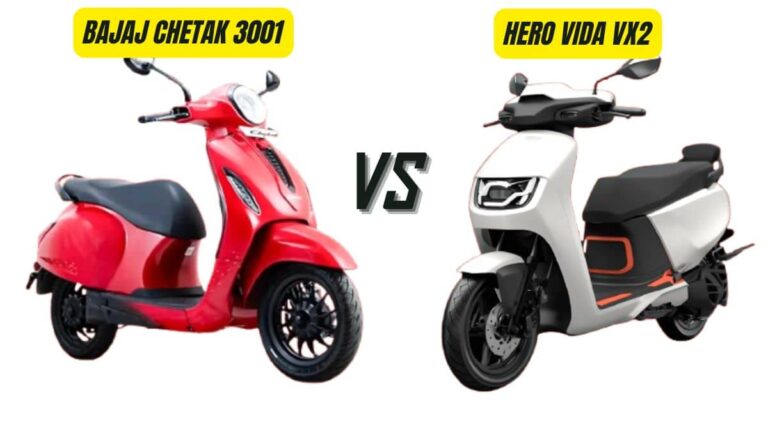 Bajaj Chetak 3001 Vs Hero Vida VX2 plus
