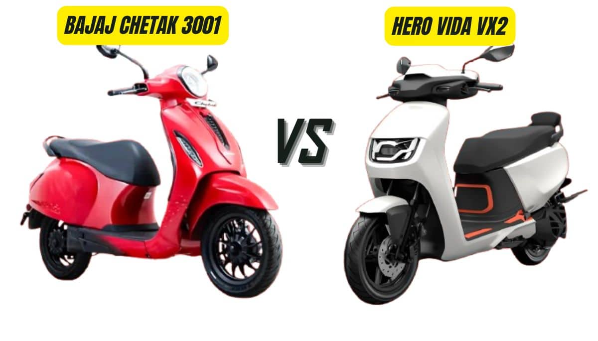 Bajaj Chetak 3001 Vs Hero Vida VX2 plus